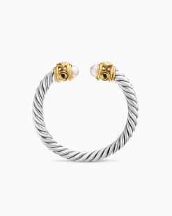 Renaissance® Ring Sterling Silver with 14K Yellow Gold, Pearls and Diamonds, 2.3mm