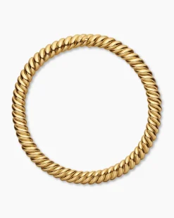 Sculpted Cable Necklace 18K Yellow Gold, 14mm