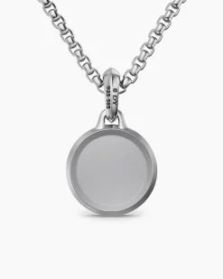 St. Christopher Amulet Sterling Silver with 14K Yellow Gold, 21.2mm