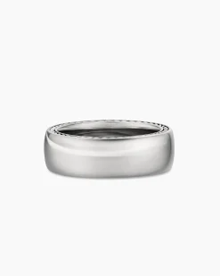 Streamline® Band Ring 18K White Gold, 8mm