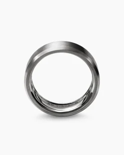 Streamline® Beveled Band Ring Grey Titanium, 8.5mm