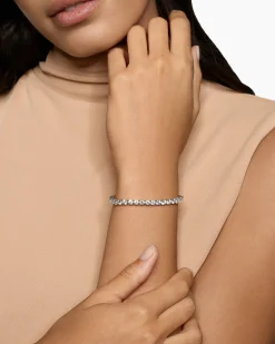 Tennis Bracelet 18K White Gold with Diamonds, 4mm
