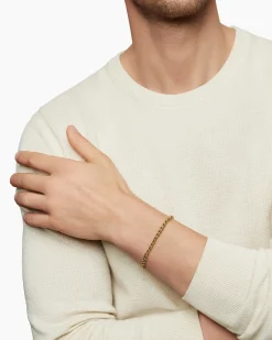 Wheat Chain Bracelet 18K Yellow Gold, 4mm